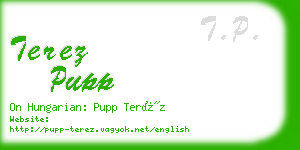 terez pupp business card